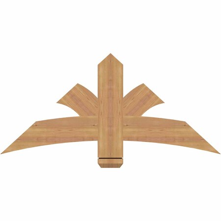 Ekena Millwork Davenport Timber Gable Bracket, Western Red Cedar, 48"W x 22"H x 1 1/2"D x 5 1/2"F, 11/12 Pitch GBW048X22X0206DAV00SWR